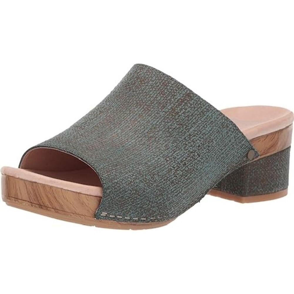 Dansko Women’s 41 11 11.5 Maci Slide Sandal Platform Heels Chunky Summer Comfy